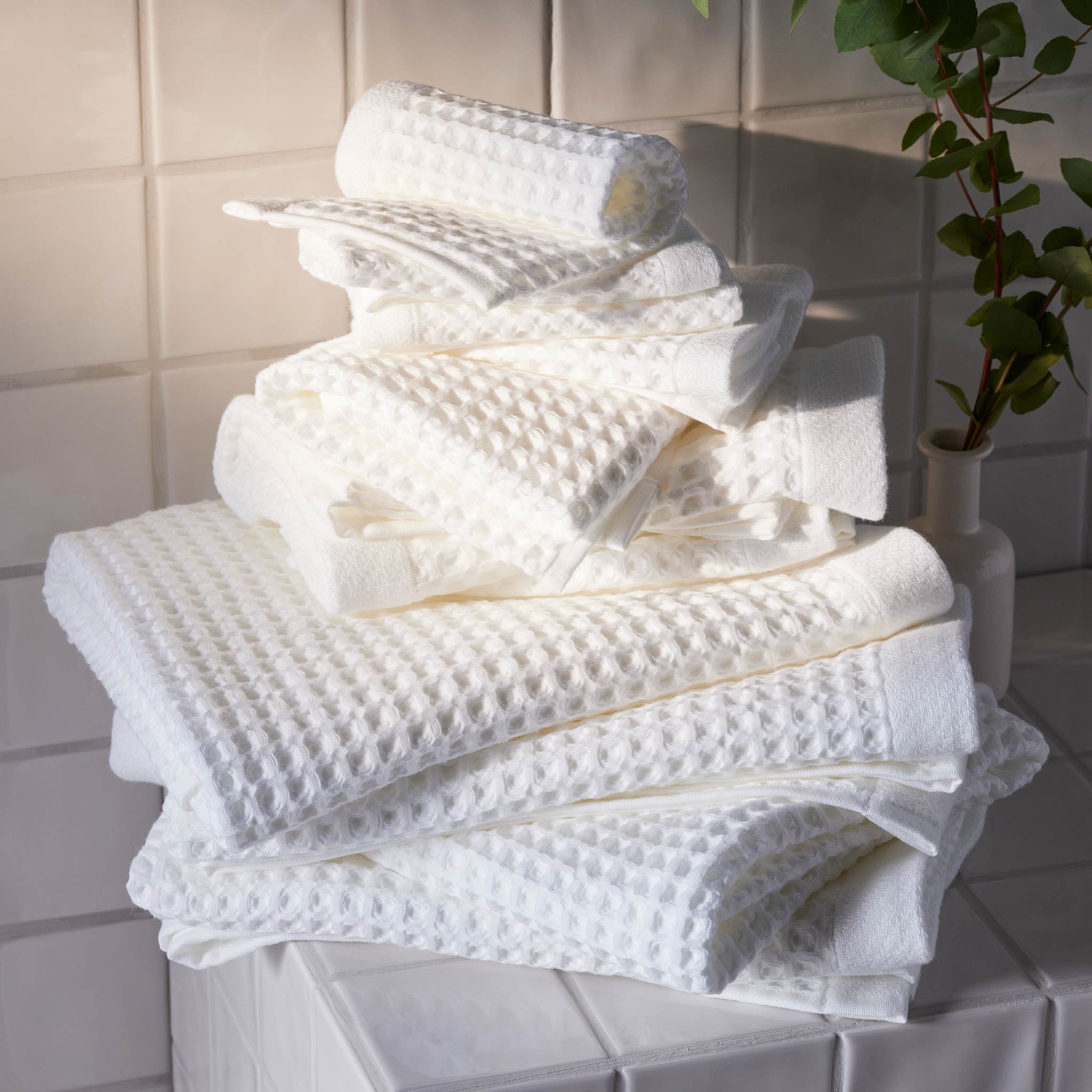 Dreamweave Waffle Bath Towels Set of 2 R0