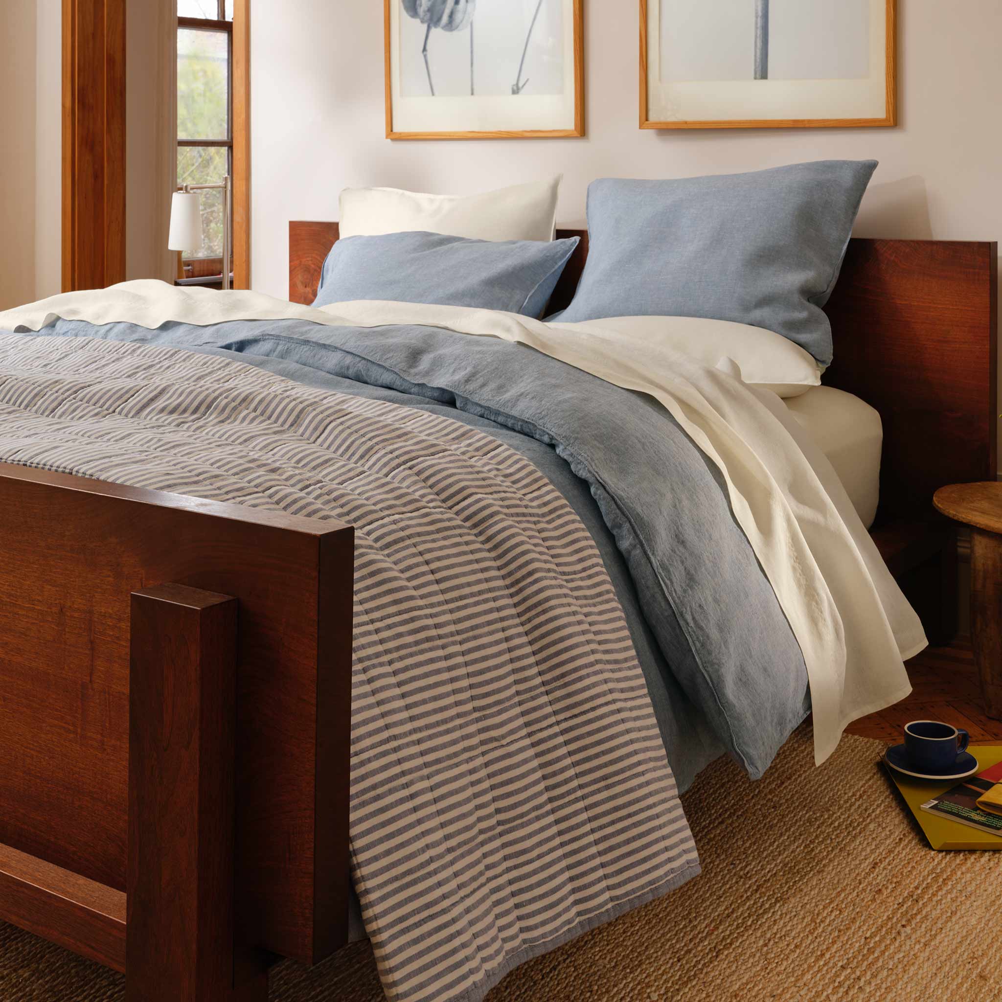 Washed European Linen Core Sheet Set K2