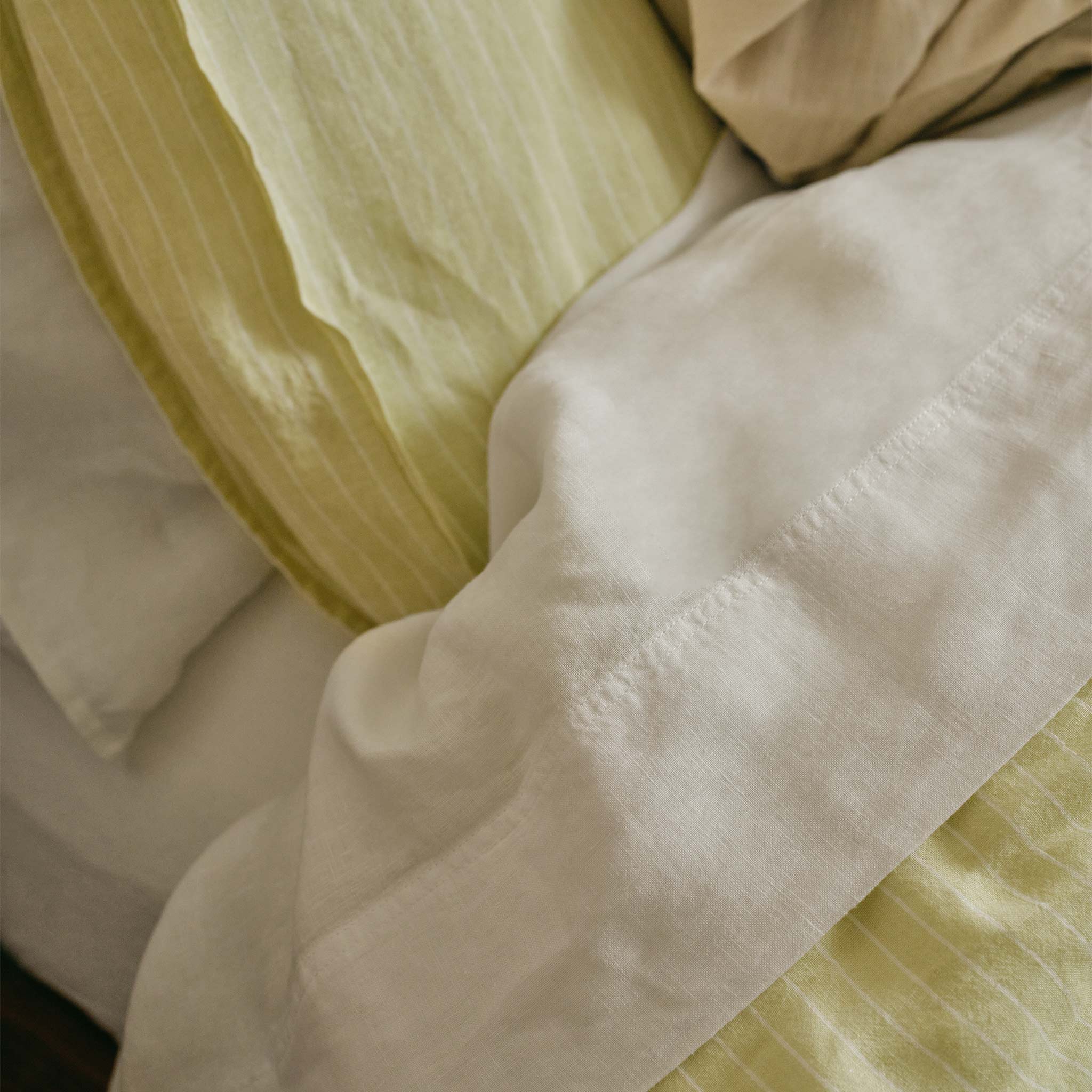 Washed European Linen Core Sheet Set K2