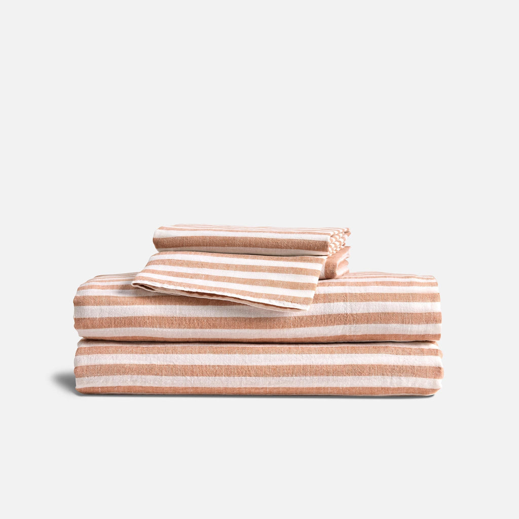 Washed European Linen Core Sheet Set K2
