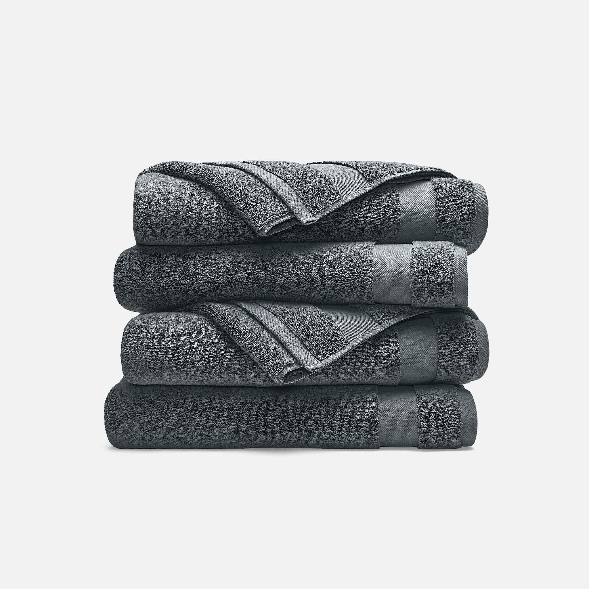 Super-Plush Set of 4 Bath Towel Bundle X7