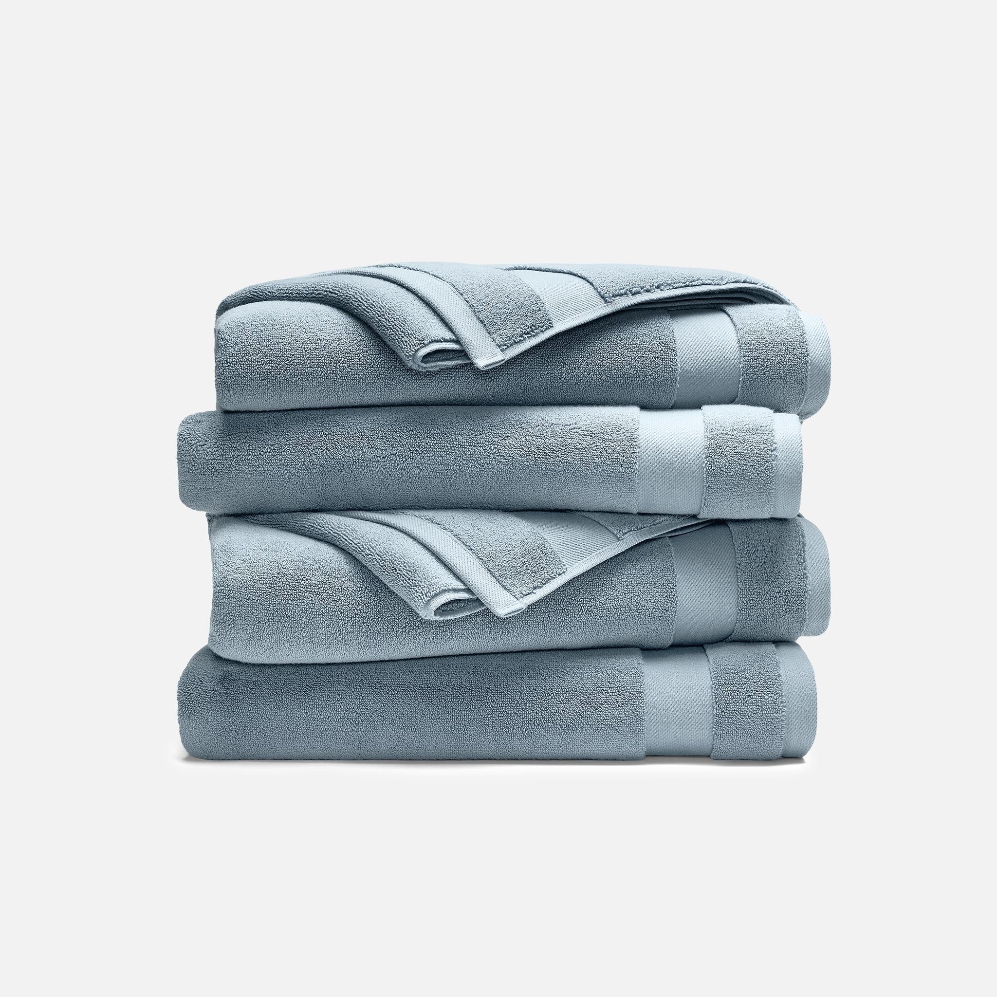Super-Plush Set of 4 Bath Towel Bundle X7